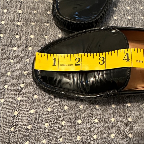 Stuart Weitzman Black Patent Leather Mach Driving Moccasins size 8M - Picture 13 of 13